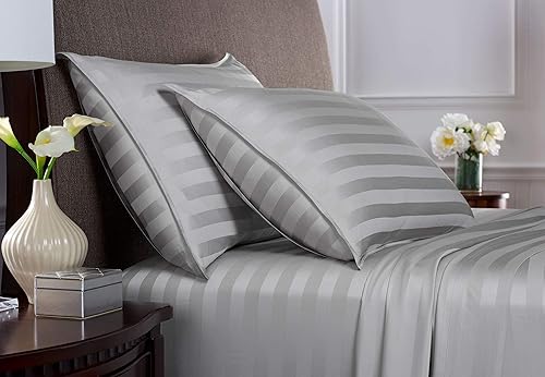 Miniatura 7 de Juego de sábanas de bambú puro, juego de 4 piezas, 100% bambú orgánico, increíblemente suave, se adapta a colchones de hasta 16", 1 sábana bajera, 1