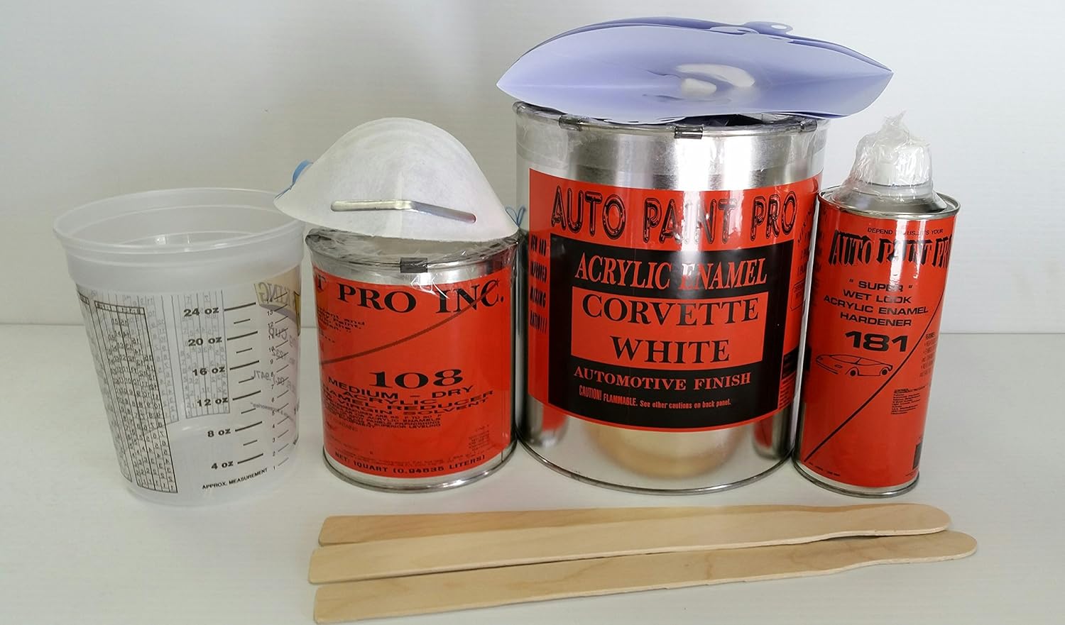 Auto Paint Pro, Inc. Corvette white acrylic enamel single