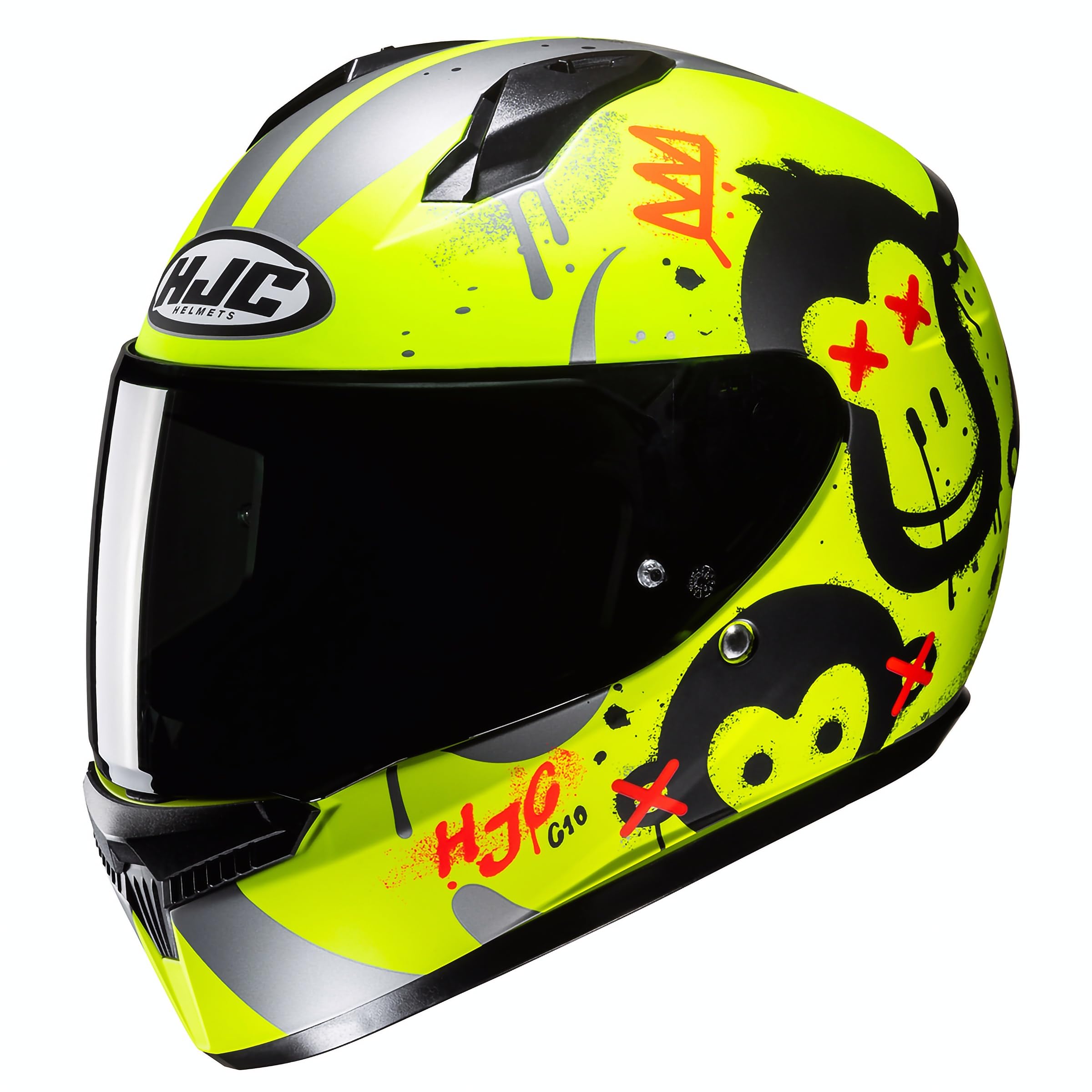 HJC C10 Geti Mc3hsf Kask motocyklowy dla dzieci, unisex, dla dzieci i młodzieży