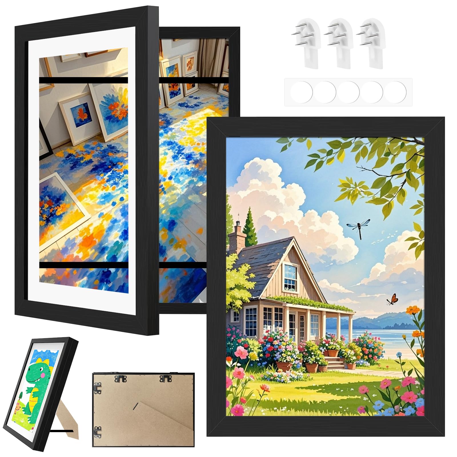 Cadre photo A4 pour enfants Woobroo : la solution contre les dessins qui s'accumulent