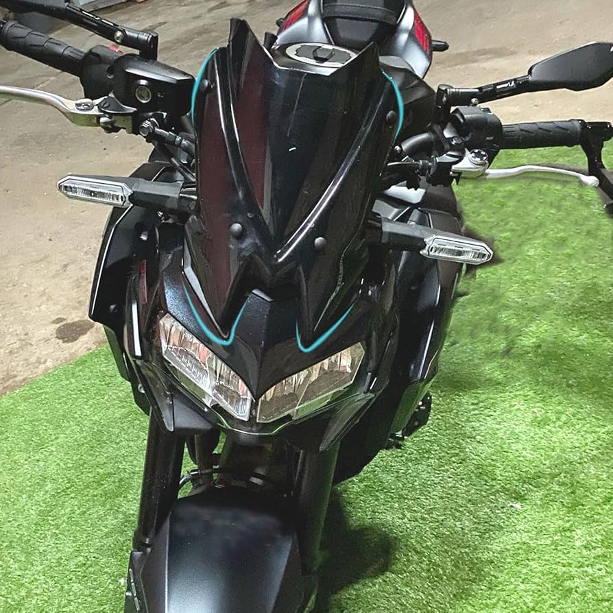 Amazon.com: Midimttop Motorcycle Windshield fit for Z650 Z-650 Z