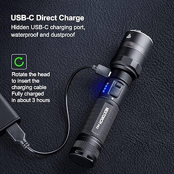 NEXTORCH P83 1300ルーメン NEXTORCH P83 Rechargeable Flashlight High Lumens, 1300