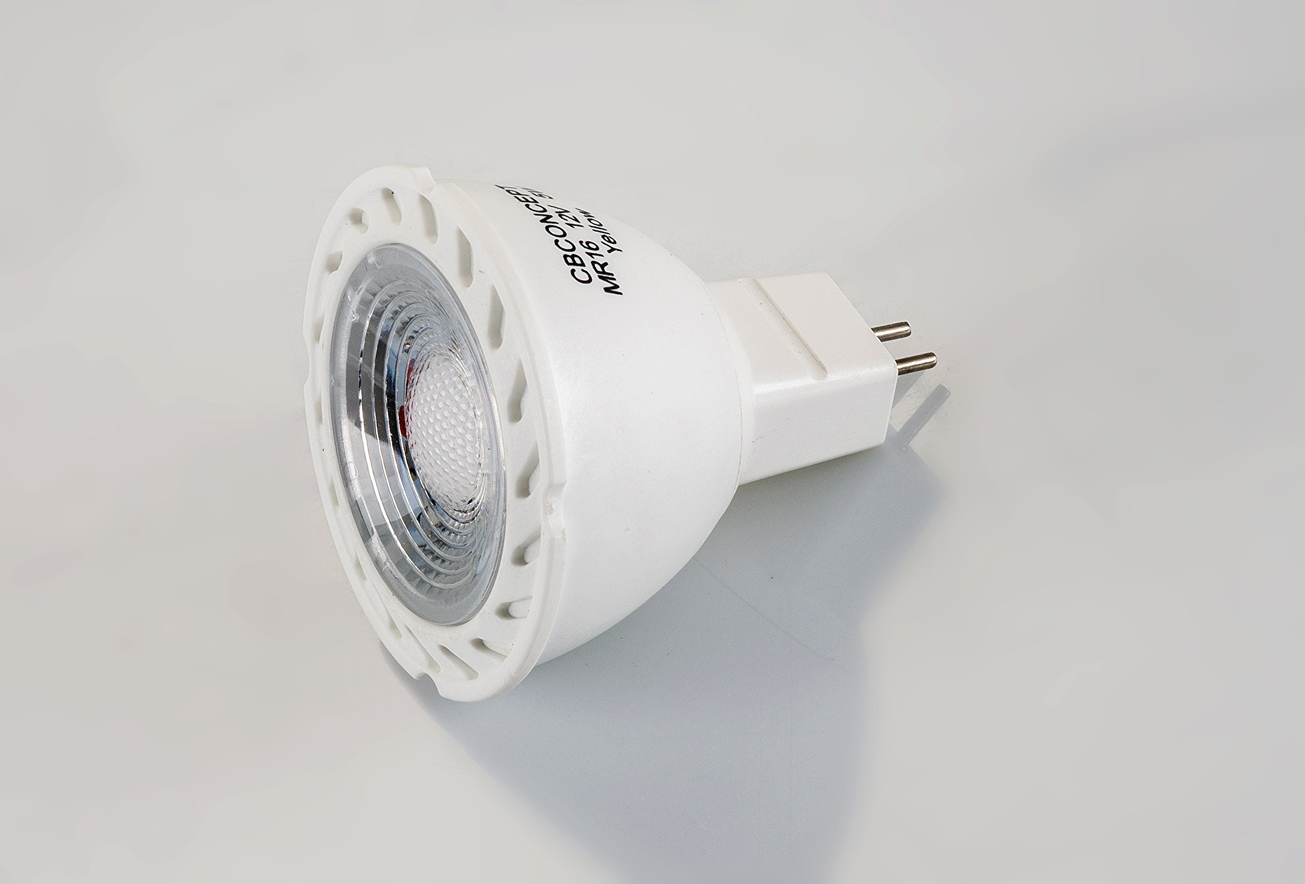 CBConcept 2-Pack, 5 Watt, MR16 GU5.3 LED Bulb, Red, 50W Halogen Bulbs Equivalent, 36° Beam Angle, 12 VAC/DC, Not Dimmable, Recessed Lighting, Track Lighting, Spotlight, LED Light