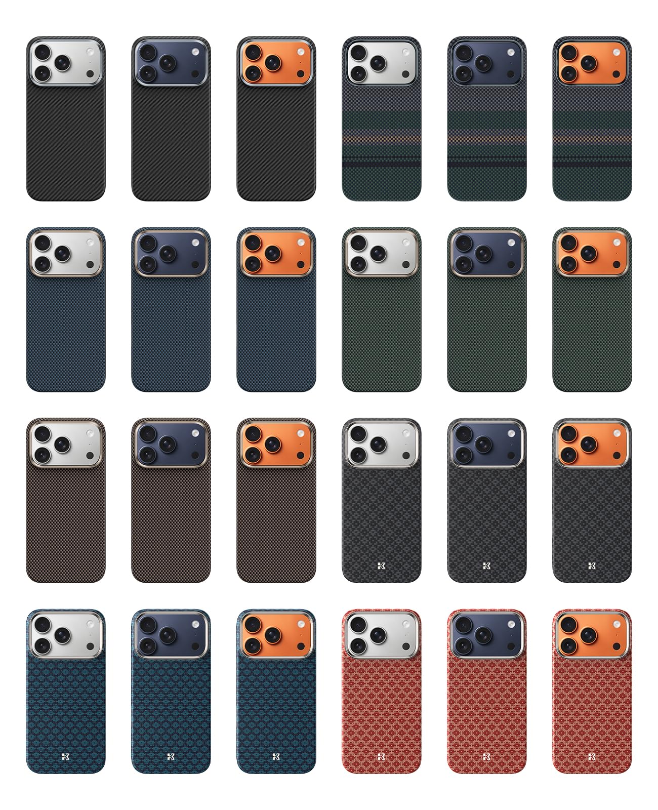BENKS ArmorGrid ArmorAir per iPhone 17 Pro Cover Magnetica, Compatibile con MagSafe, Ultra Sottile Custodia in Fibra Aramidica Kevlar, Leggera e Resistente, Blu Azzurro