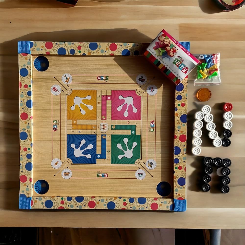 木製Carrom Board キャロンボード 81p1irxdgtL._UF1000,1000_QL80_.jpg