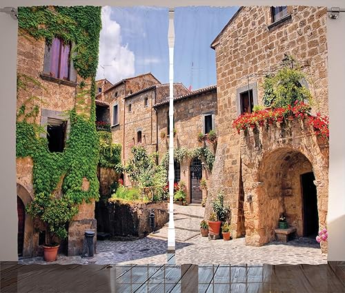 Miniatura 7 de Cortinas Ambesonne con estampado juego de dos cortinas