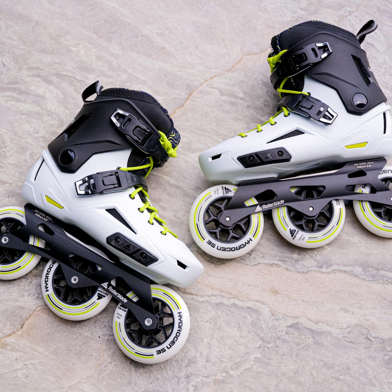 Rollerblade LIGHTNING 110, Pattini in linea Uomo, bianco/nero