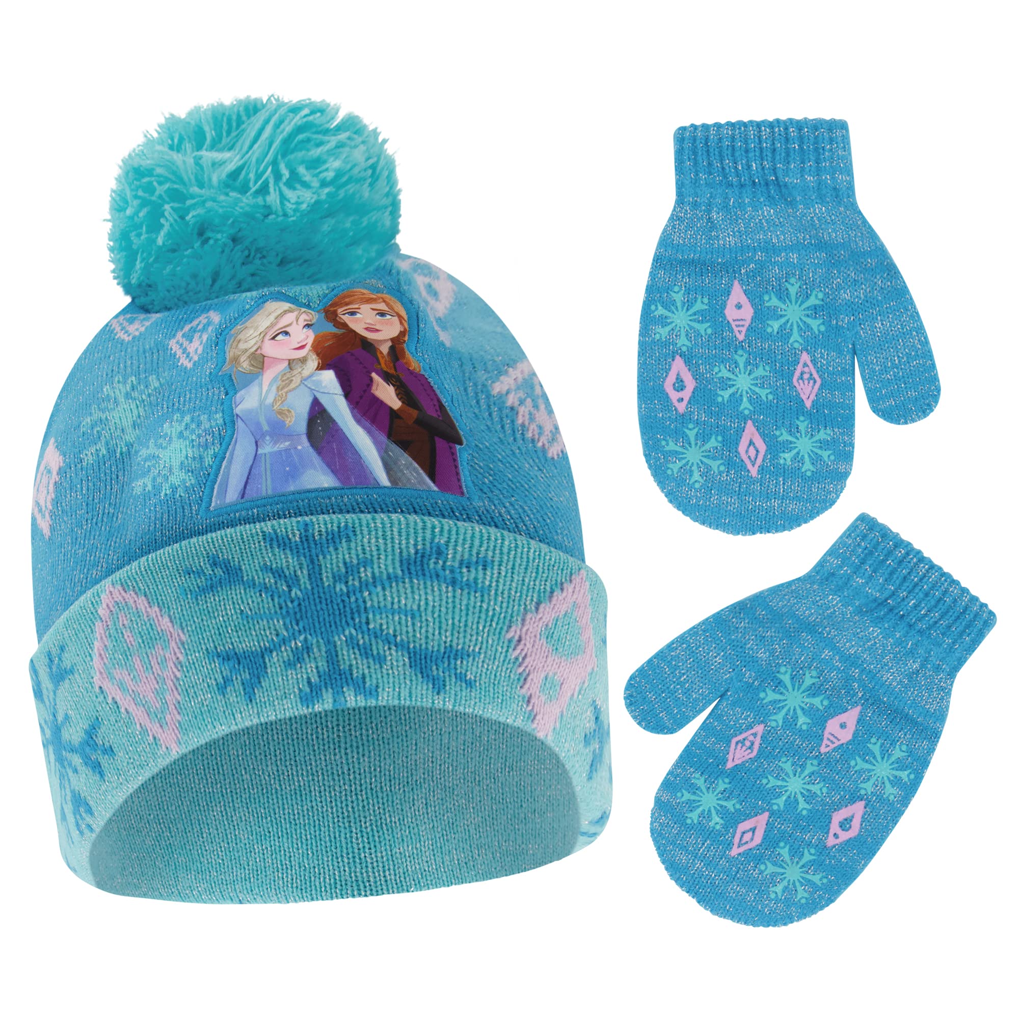 Buy DisneyGirls Toddler Winter Hat And Mittens Set Ages 24 Or Frozen 2