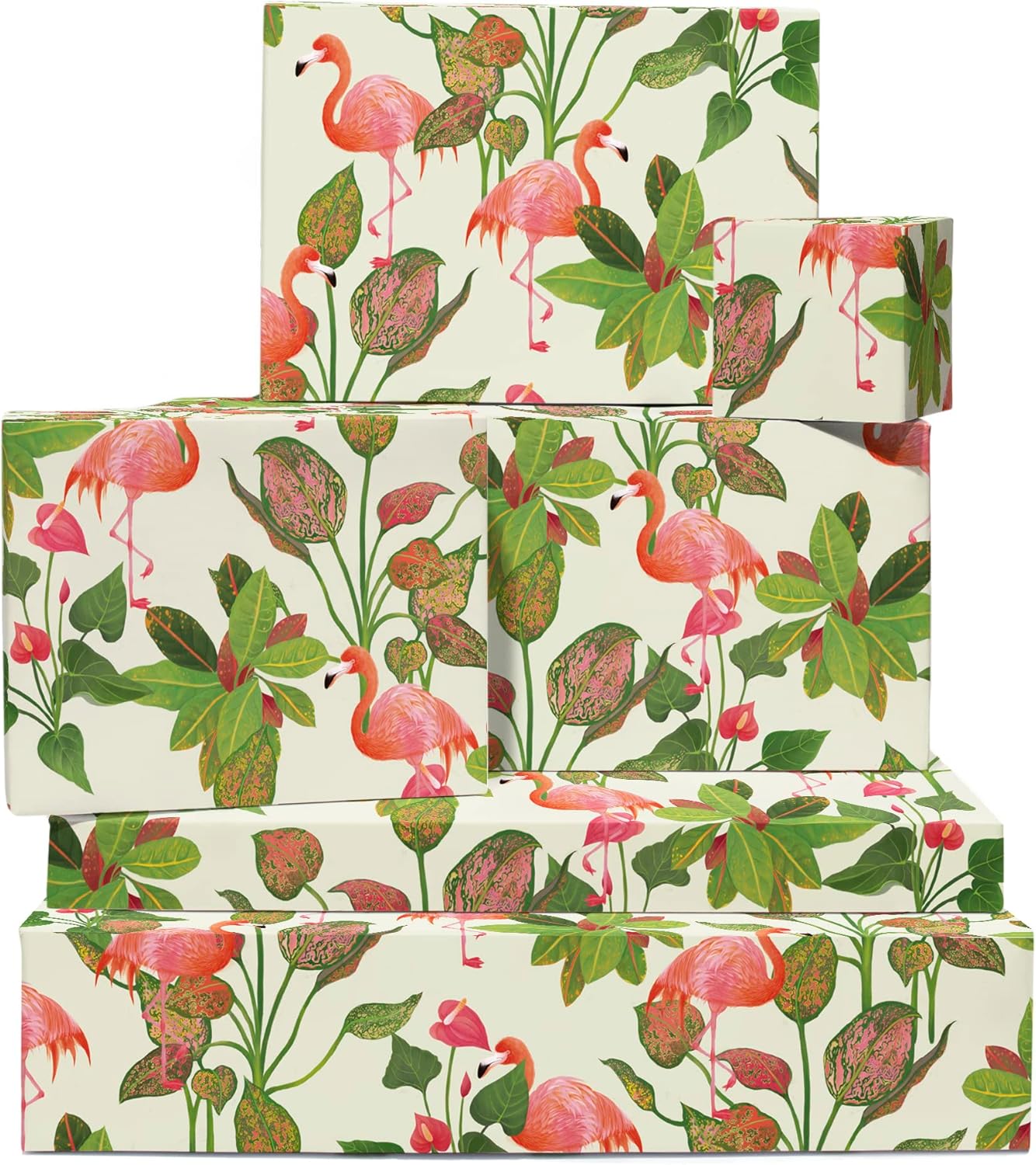 CENTRAL 23 Flamingo Wrapping Paper 6 Sheets of Gift Wrap