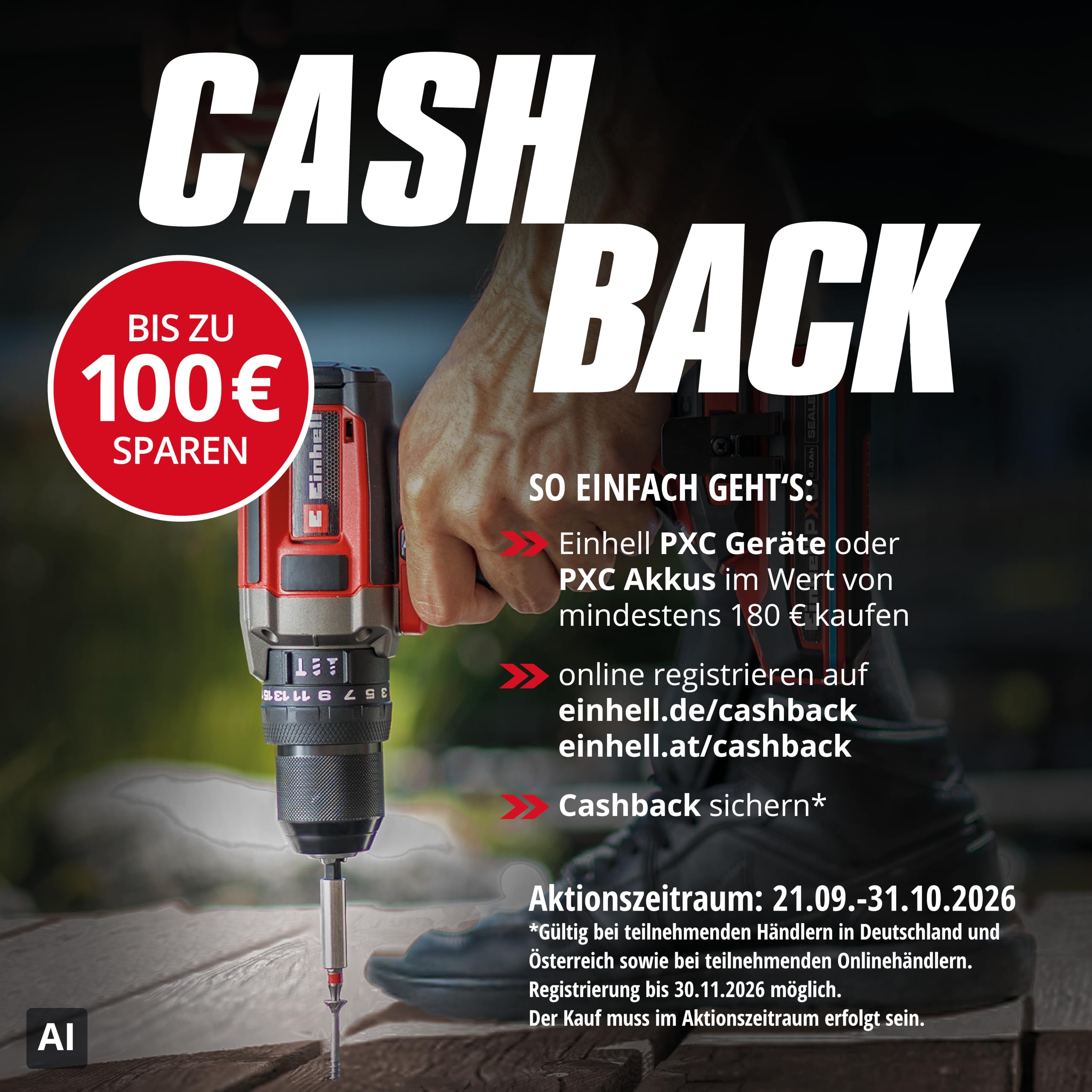 Einhell Professional Akku-Winkelschleifer AXXIO 18/150