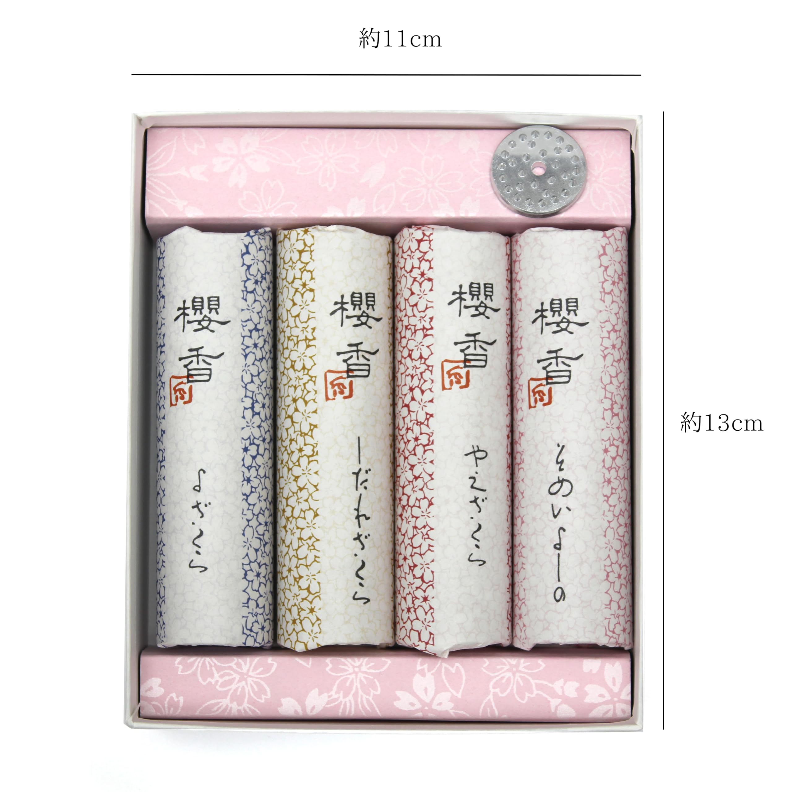 Amazon｜すぐに焚ける香立て付 桜をイメージした古都の香り 4種