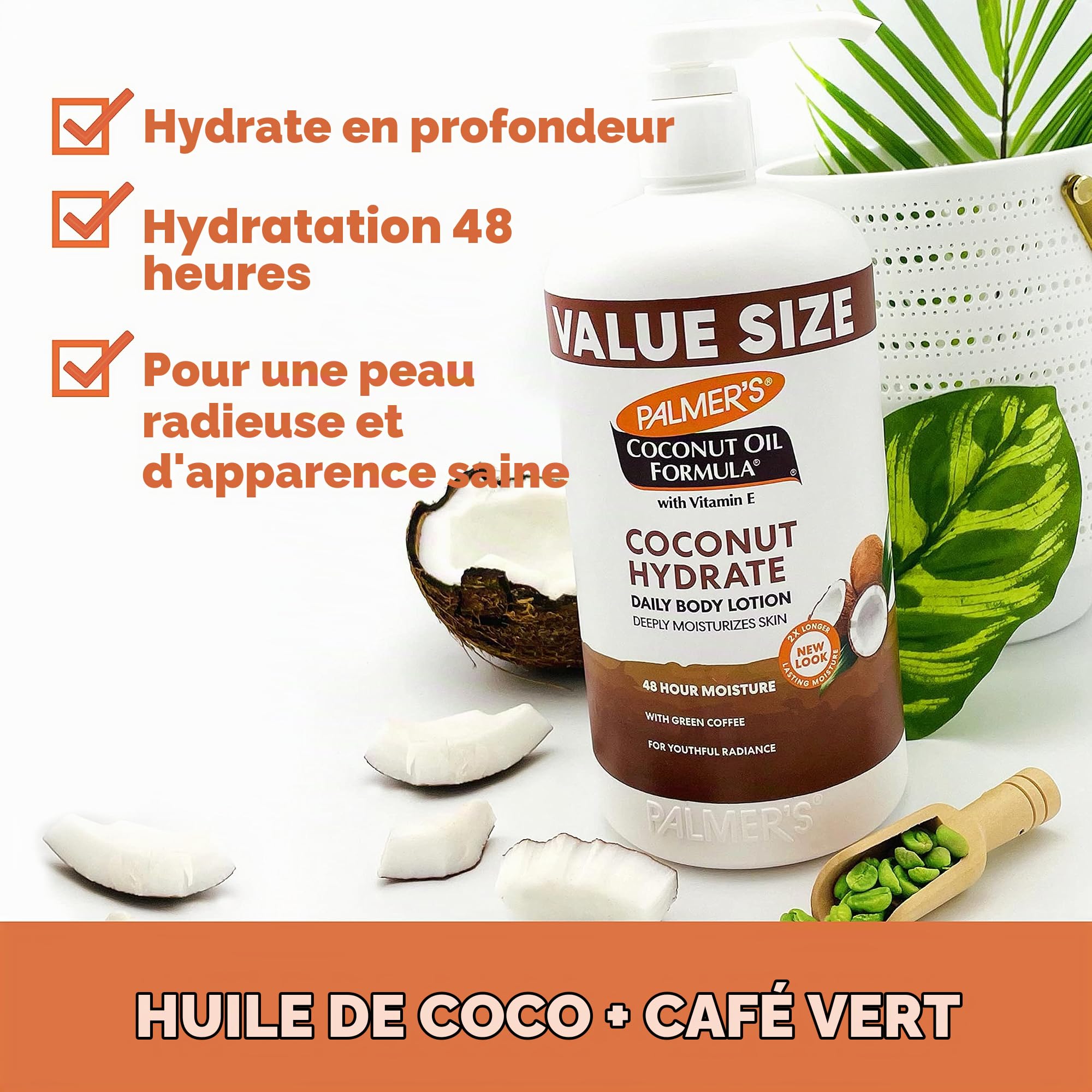 Palmers Lotion Corporelle à l'Huile de Noix de Coco pour Lotion pour Unisexe 33.8 oz 999.60 ml