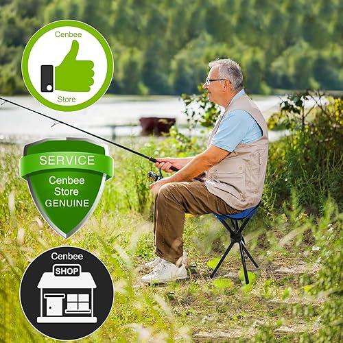 Miniatura 4 de Taburete plegable de viaje, (Sold by Cenbee) Altura de uso 14 pulgadas y peso máximo 300 libras al aire libre silla de fiesta portátil silla de