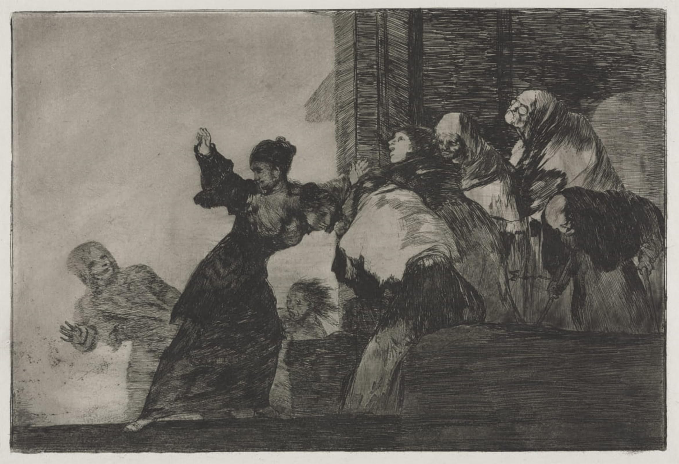 POSTERIIk Vintage Print Pop Art Landscape Artwork the Proverbs Poor Folly by Francisco De Goya Art Prints for Office Home Decor 60x90cm