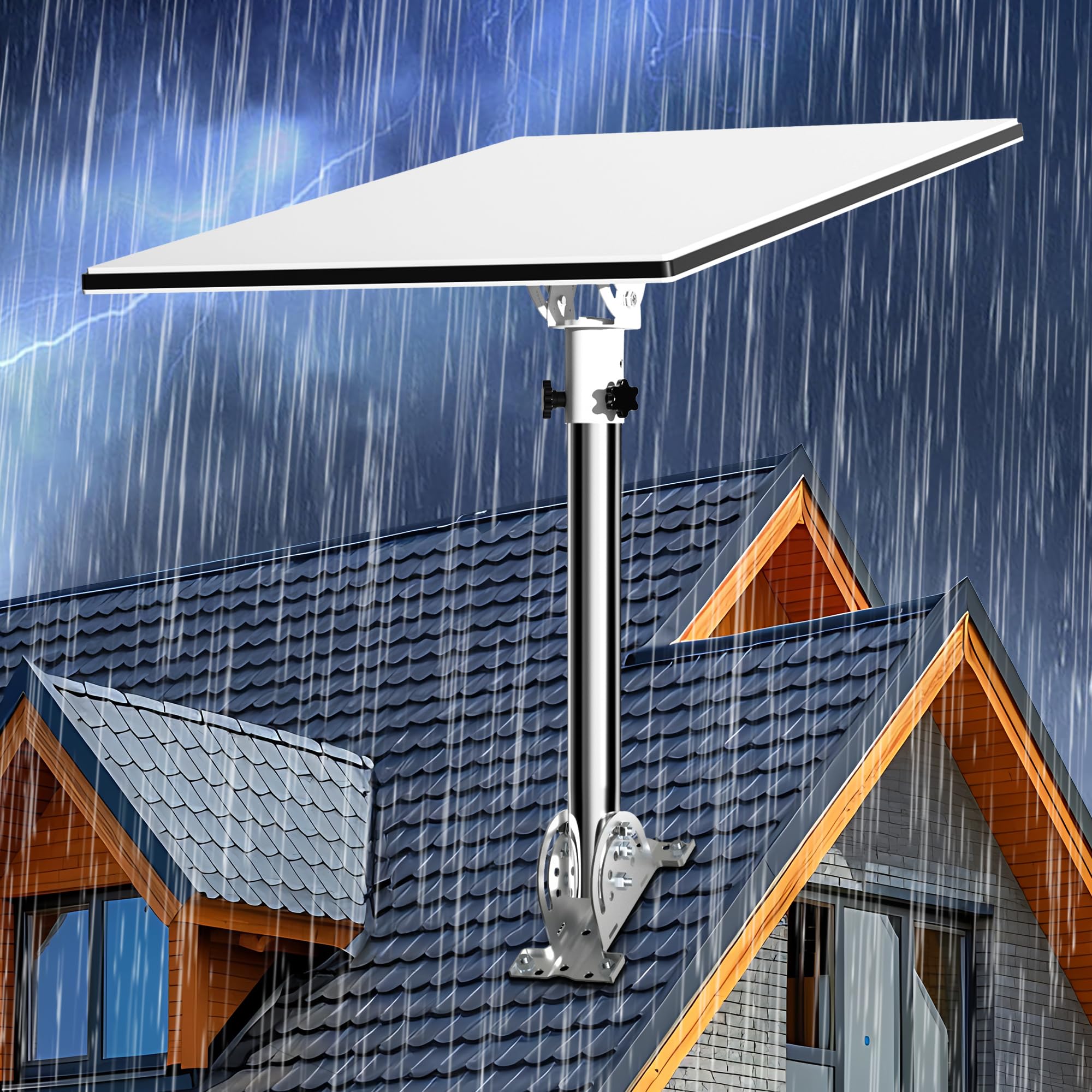 Supporto A U Regolabile Per Antenna Parabolica - Installazione Esterna Facile E Resistente - Foto 5