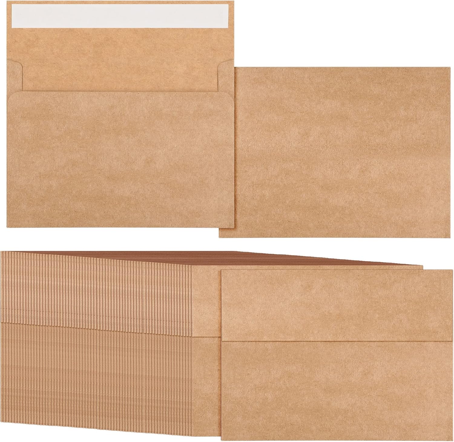 300 Pack A7 Envelopes Bulk Self Adhesive A7 Kraft Paper