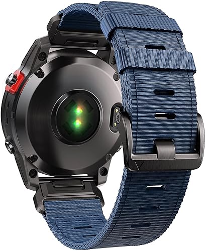 Vista 27 de Compatible con Garmin Fenix 7X/Fenix 6X/Fenix 5X/Fenix 8 2.008 in/5X Plus/6X Pro/7X Pro, correa de nailon Quickfit 26 para Tactix 7/Descent