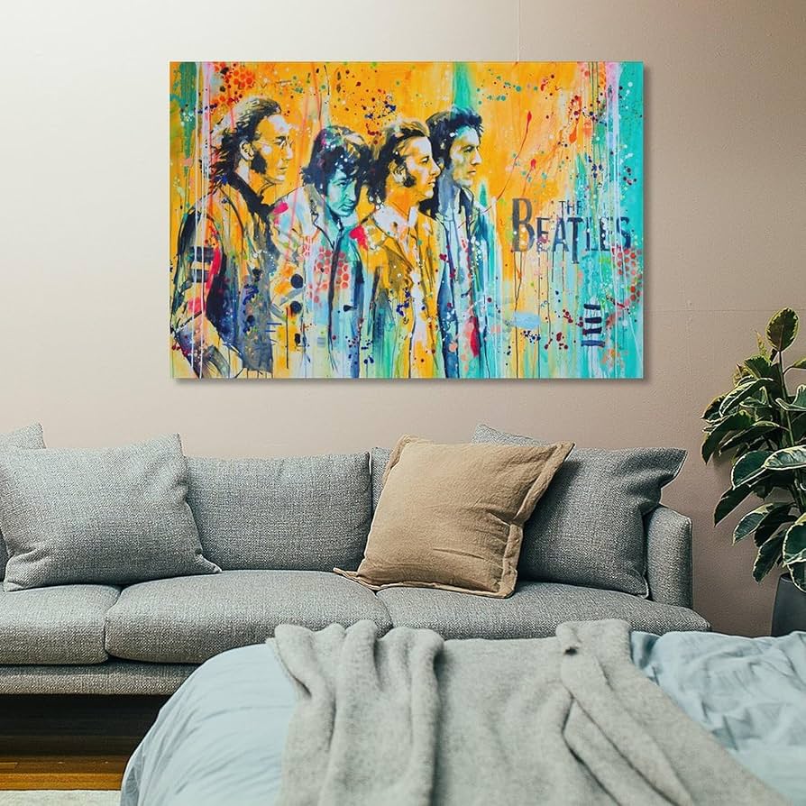 アートパネル　ビートルズ　絵画　絵　壁掛け　アート　ガラス　額絵　グラフィック ガラスアートパネル VUITTON ヴィトン ブランド 絵画 絵 壁掛け