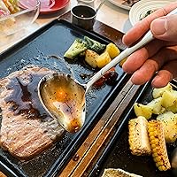 Vista 7 de IMEEA Cucharón pequeño para salsa con boquilla de vertido de acero inoxidable 18/10 Cuchara para rociar salsa, 7 pulgadas