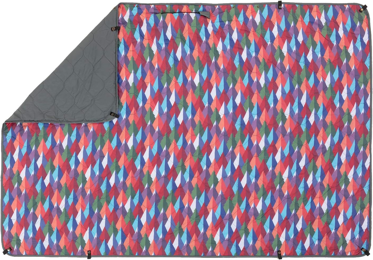 Coalatree Puffy Kachula Travel Blanket with a Pocket, Lightweight, Waterproof Outdoor Throw, Beach, Picnic, Survival, and Camping Accessories, Hiking Gear - Grandview Frost