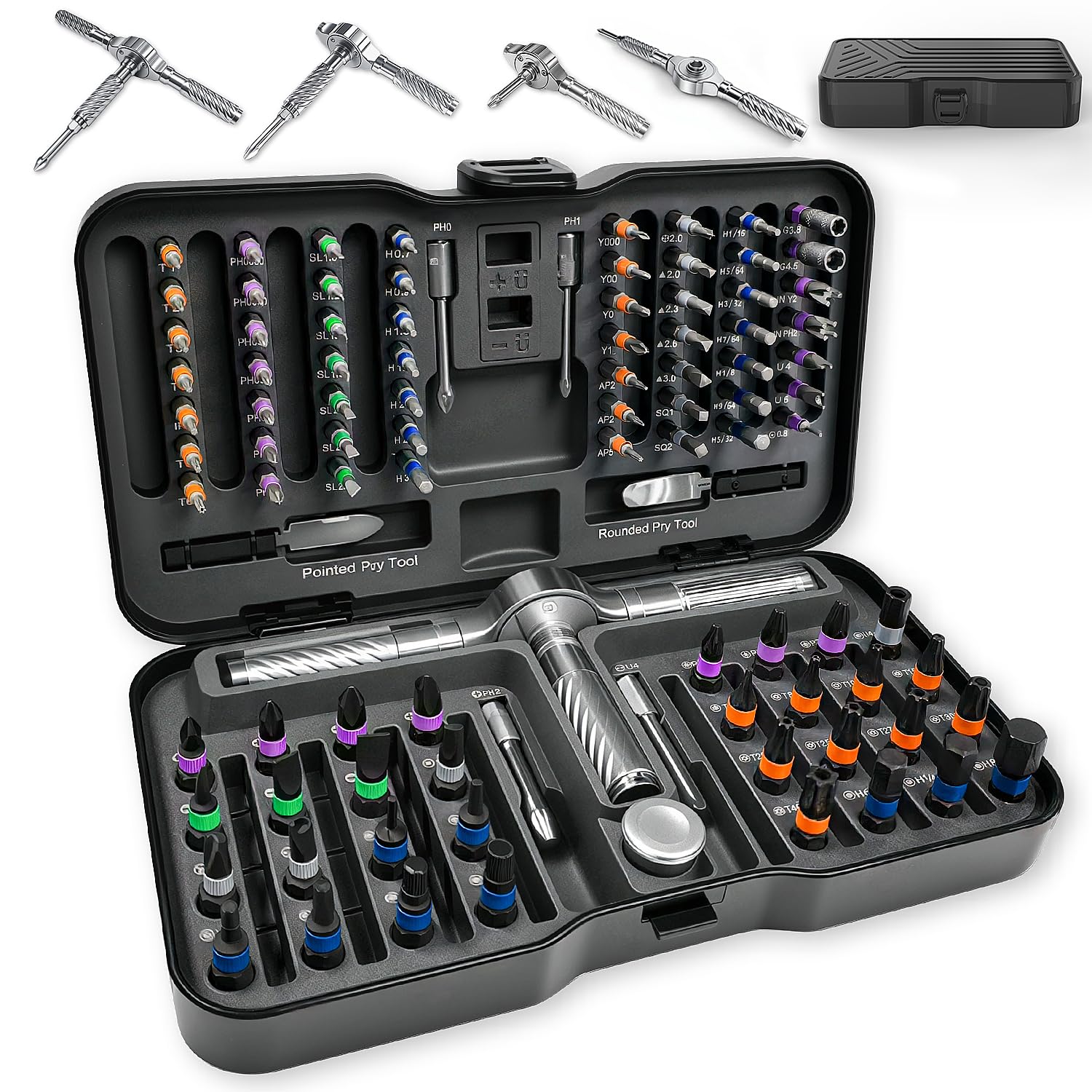 ViviDreamore 100 in 1 Precision Screwdriver Set Magnetic Ratchet Multitool — image 1