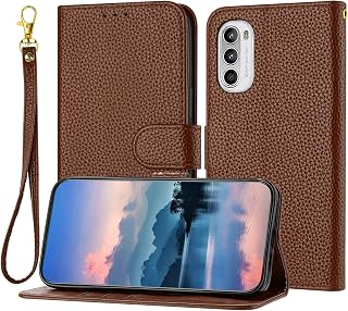 TIANCI Funda para Motorola Moto G Stylus 5G 2022, Color Puro Cuero PU, [Marco de Observación Horizontal] [Marco Duradero] Fundas para Motorola Moto G Stylus 5G 2022