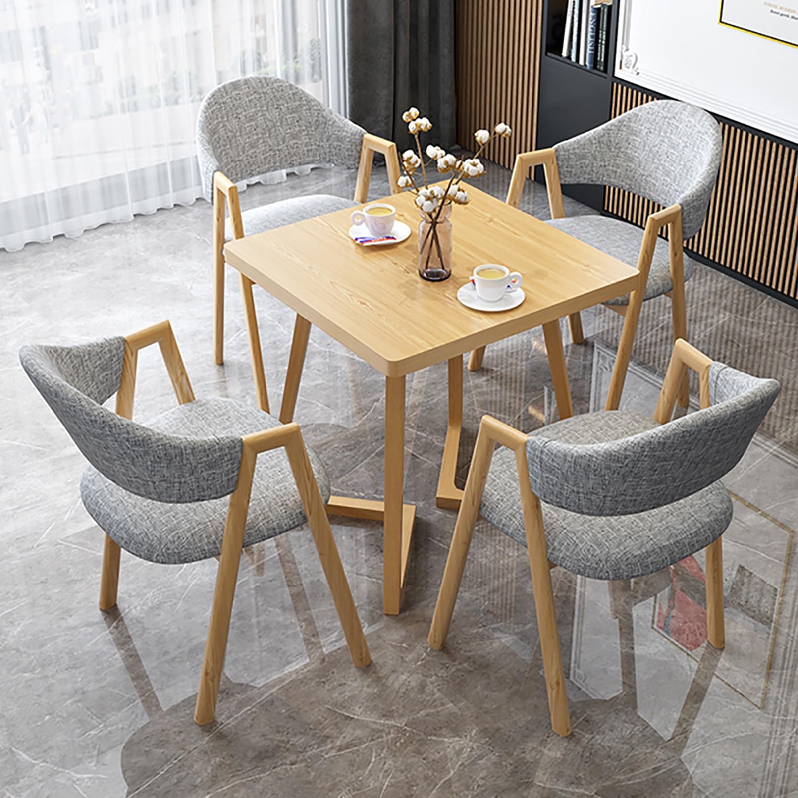 Amazon｜ダイニングテーブルセットダイニングテーブル 椅子 5点セット  