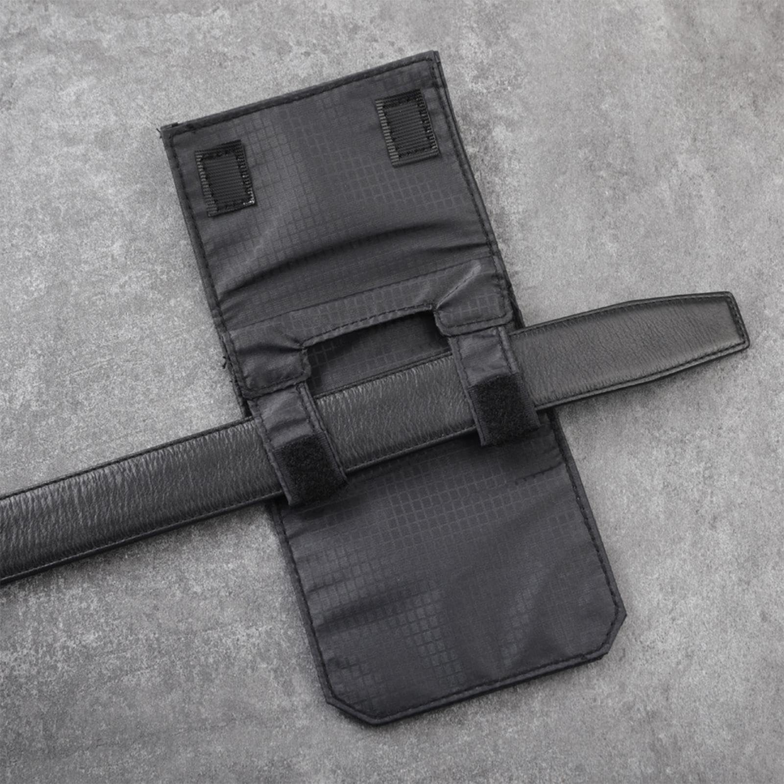 Portefeuille de ceinture ultra fin – Pochette de transport en nylon | Sac de rangement pliable à accès rapide pour cartes espèces, voyage, course à pied, randonnée, quotidien, organiseur compact et