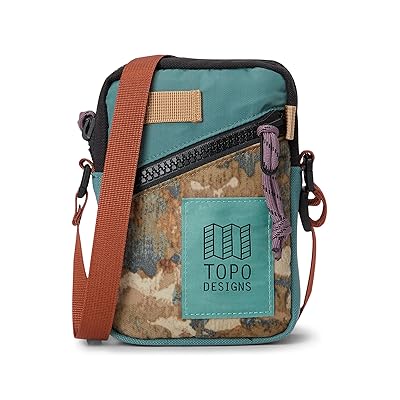 Topo Designs Mini Shoulder Bag Cross Body Handbags Sea Pine/Blur Camo, Nylon