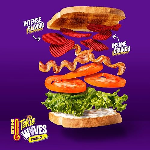 Vista 29 de Takis Fuego Kettlez Patatas fritas de 2.5 onzas, aperitivo de chile picante extremo y sabor a lima