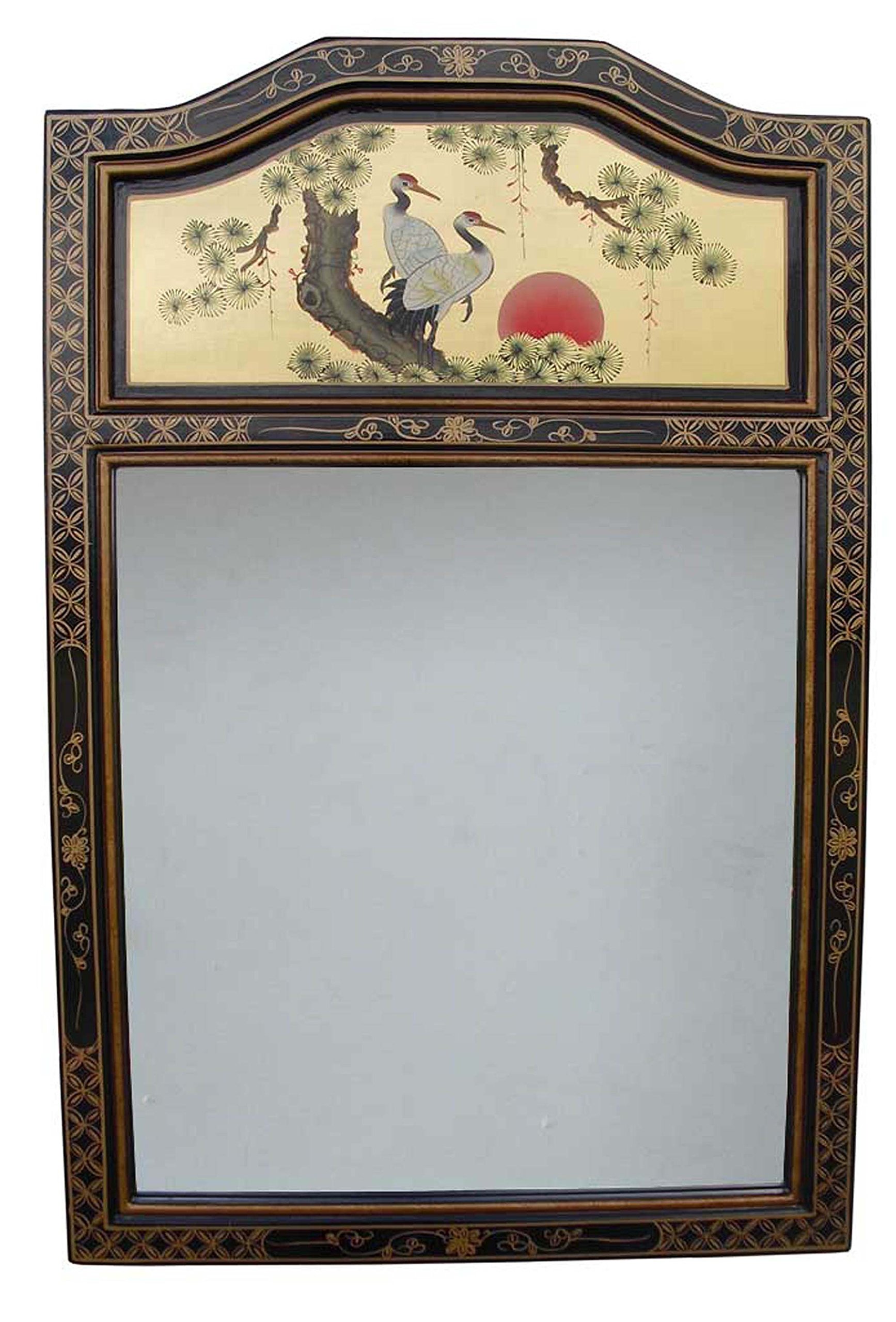 China Warehouse Direct Gold Leaf Mirror, Oriental Chinese Furniture