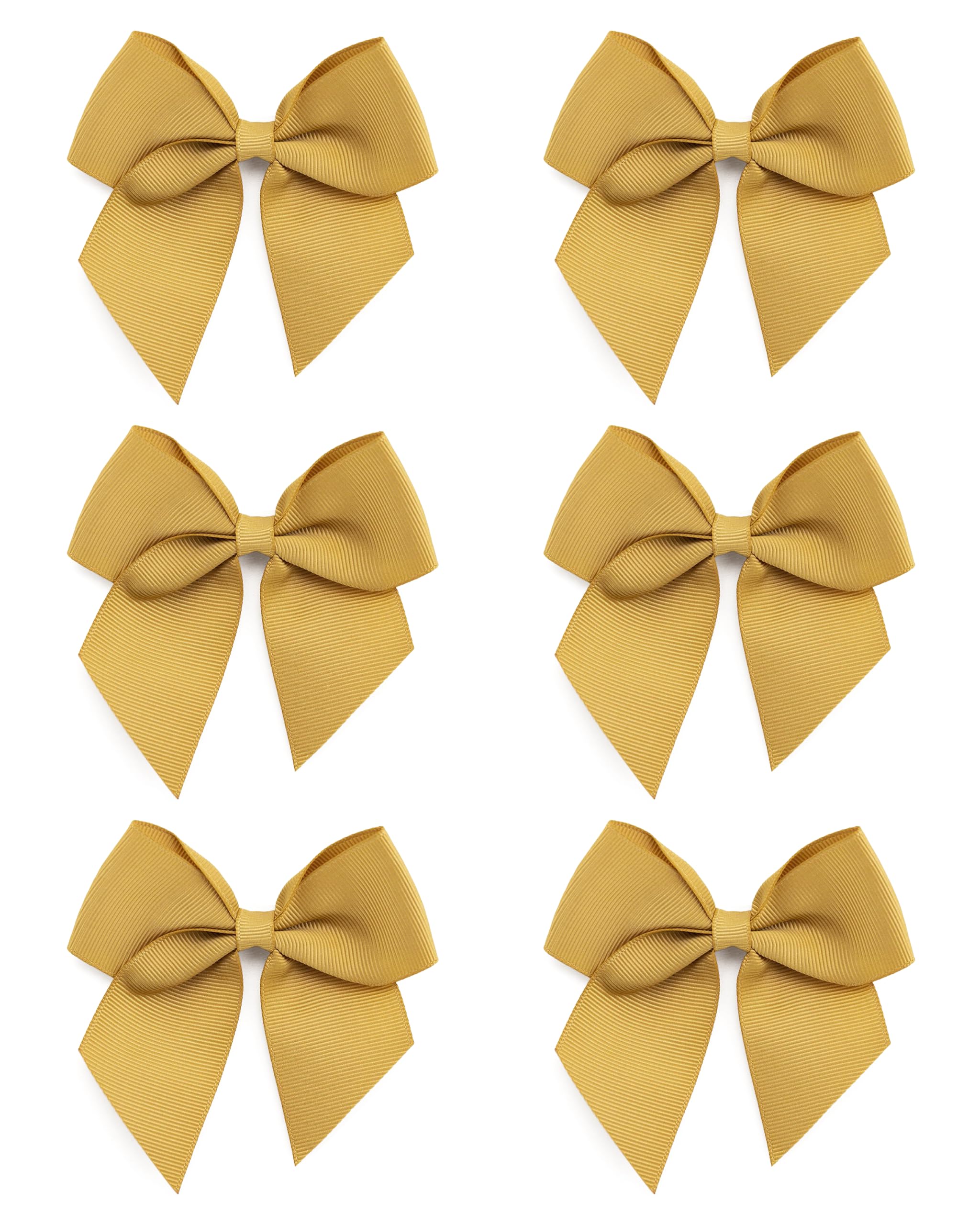 Italian Options Large Grosgrain Ribbon Bows Self-Adhesive Fabric Bow Decorations for Gift Wrapping Hampers Christmas Hair Bows Crafts Cakes Crafting Accessories Gold 12 Pack 10 cm