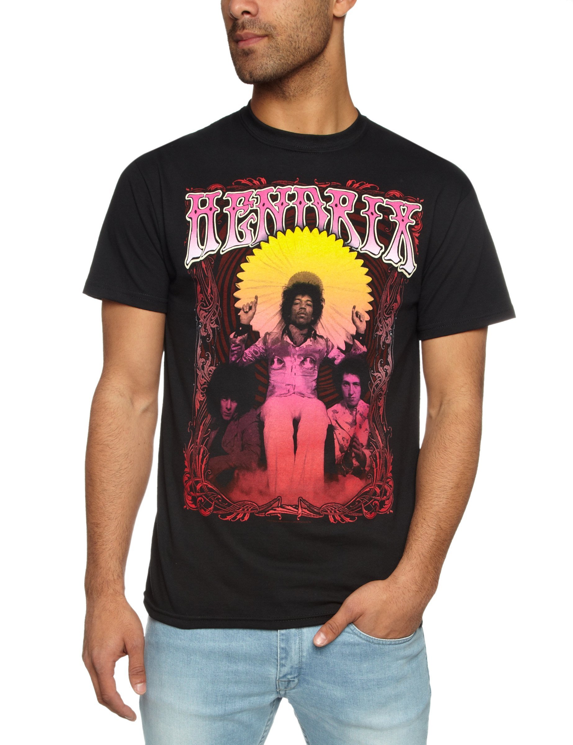 Rock Off Purple Jimi Hendrix - Karl Ferris Wheel - T-Shirt - Cotton - Size L - Officially Licensed Merch