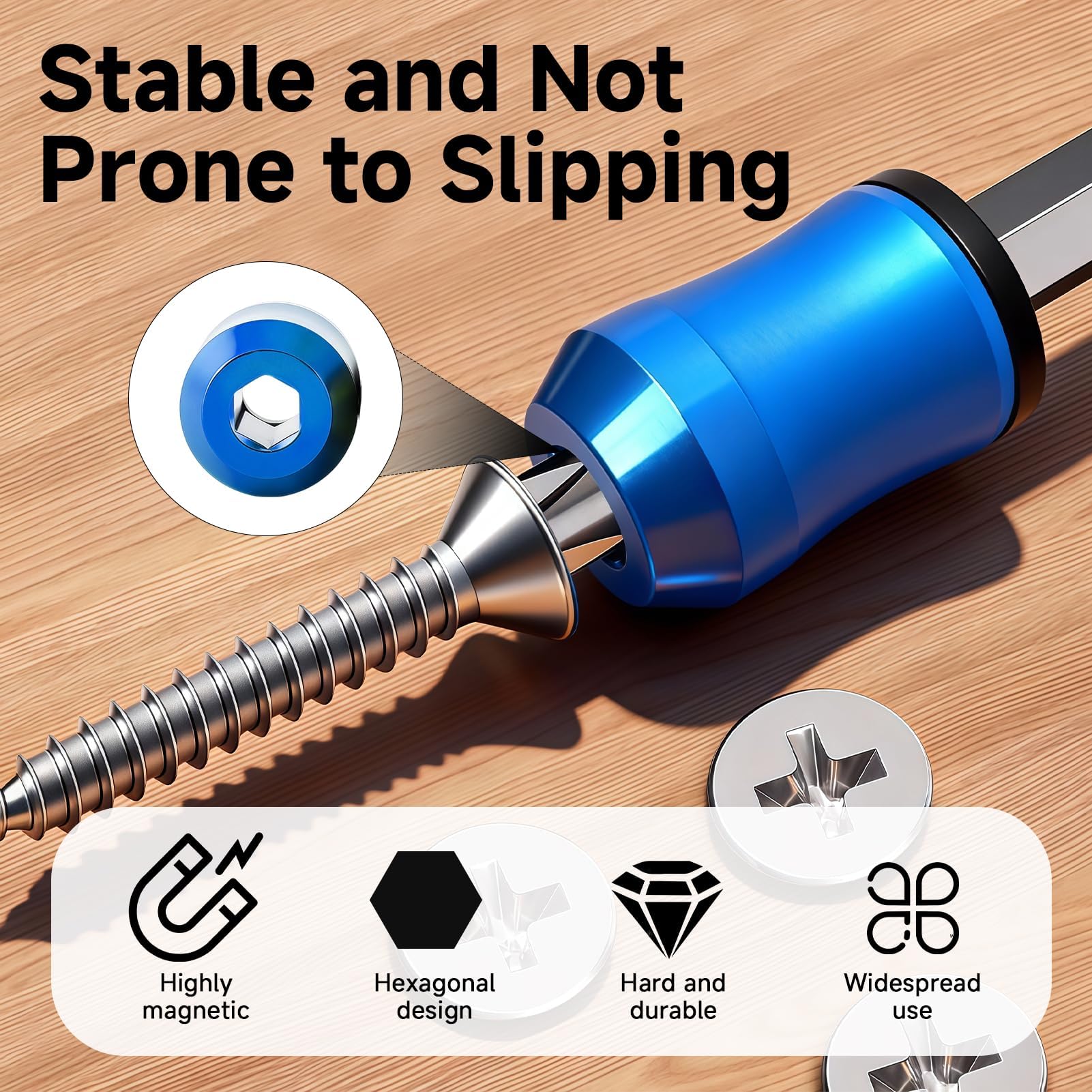 6 Pcs Screwdriver Head Magnetic Ring, Magnetic Drill Bit Holder (9) — Amazon image 5