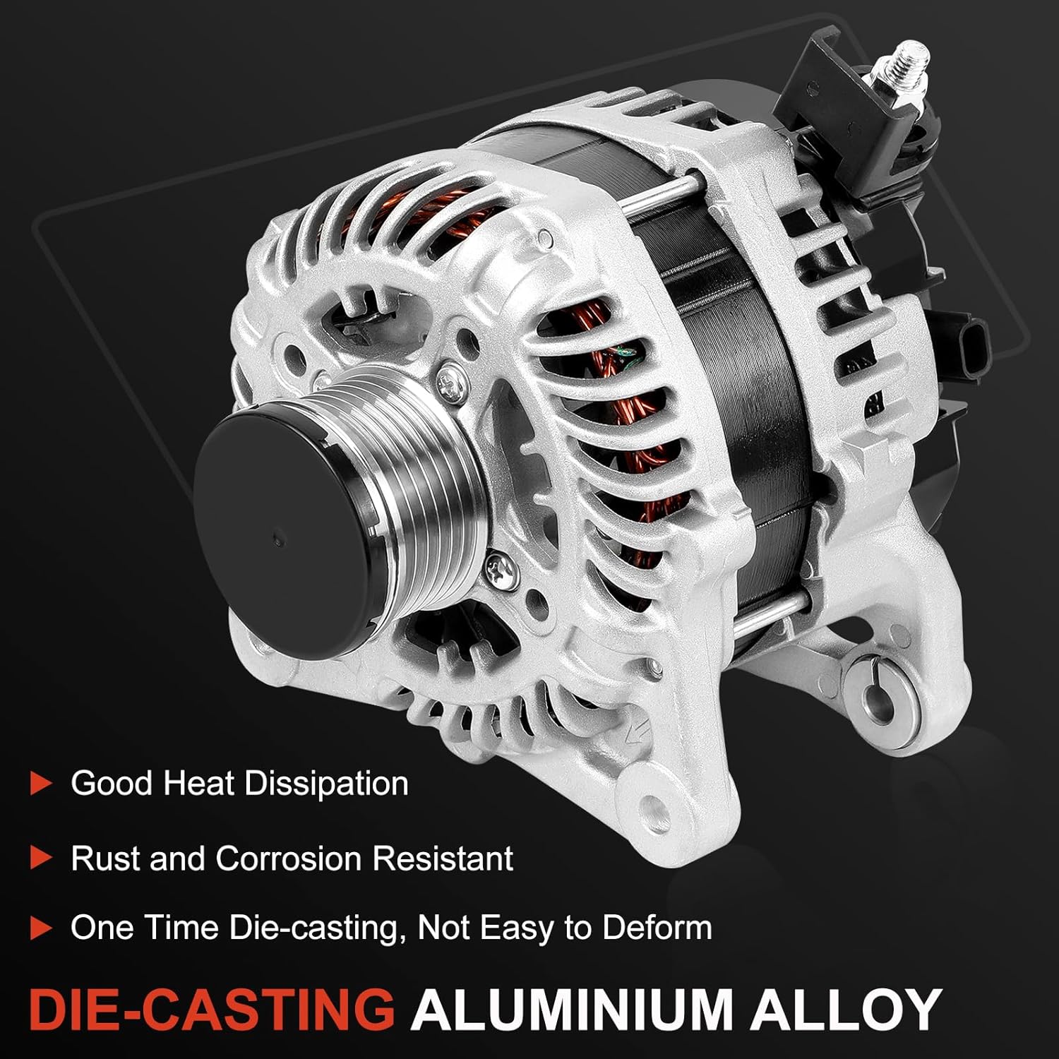 Alternator Compatible with 2019 2020 2021 2022 Nissan Altima 2.5L 120 Amp Replace A005TE0381ZX
