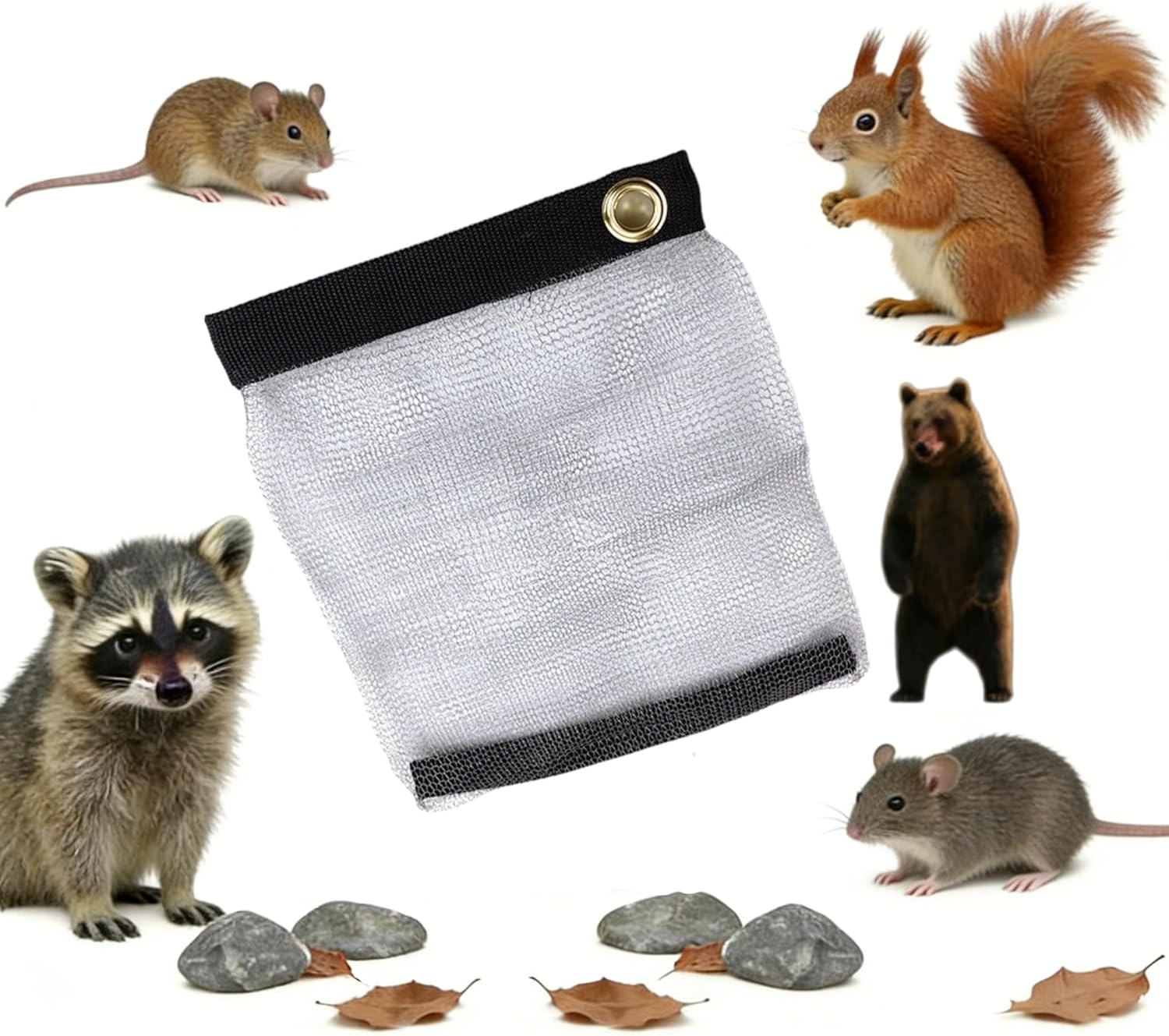 Bear Bag -Stainless Steel Bear-Proof Net Bag-Camping Food Storage