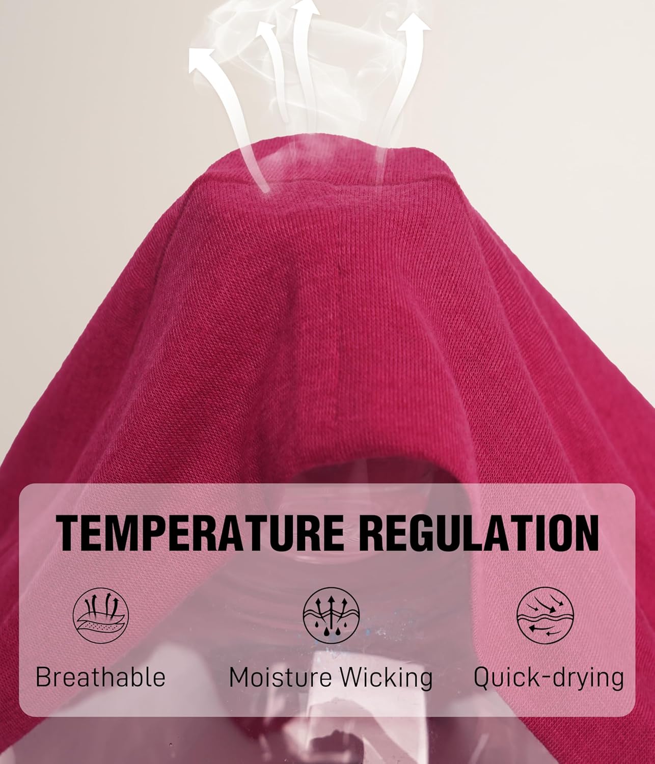 Merino Wool Womens High Waisted Underwear,Breathable Wool Panties,Moisture Wicking Wooly Briefs for Ladie 3 Pack - Image 4