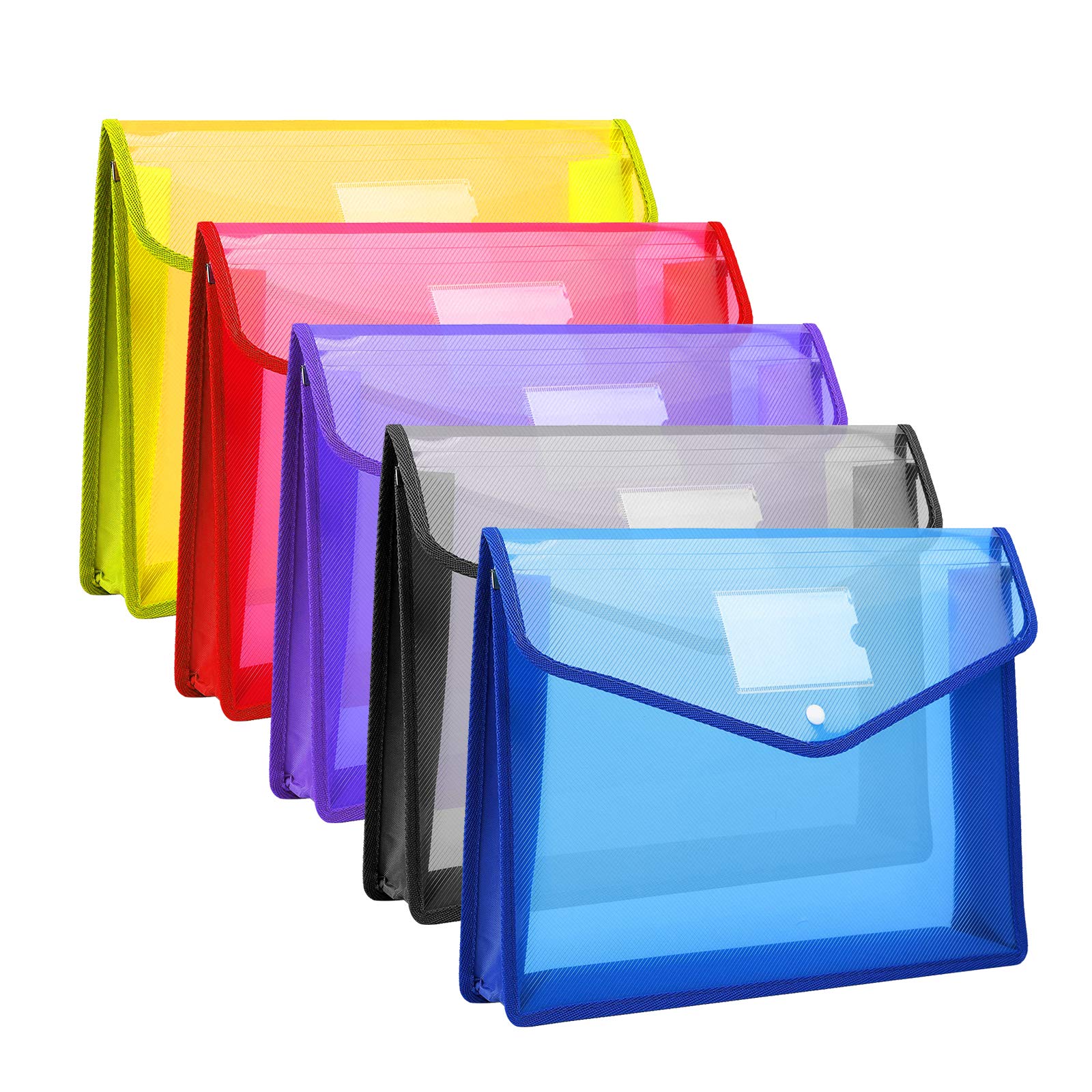 Buy CHEPULA A4 Plastic File Wallet Envelope Expanding File Folder