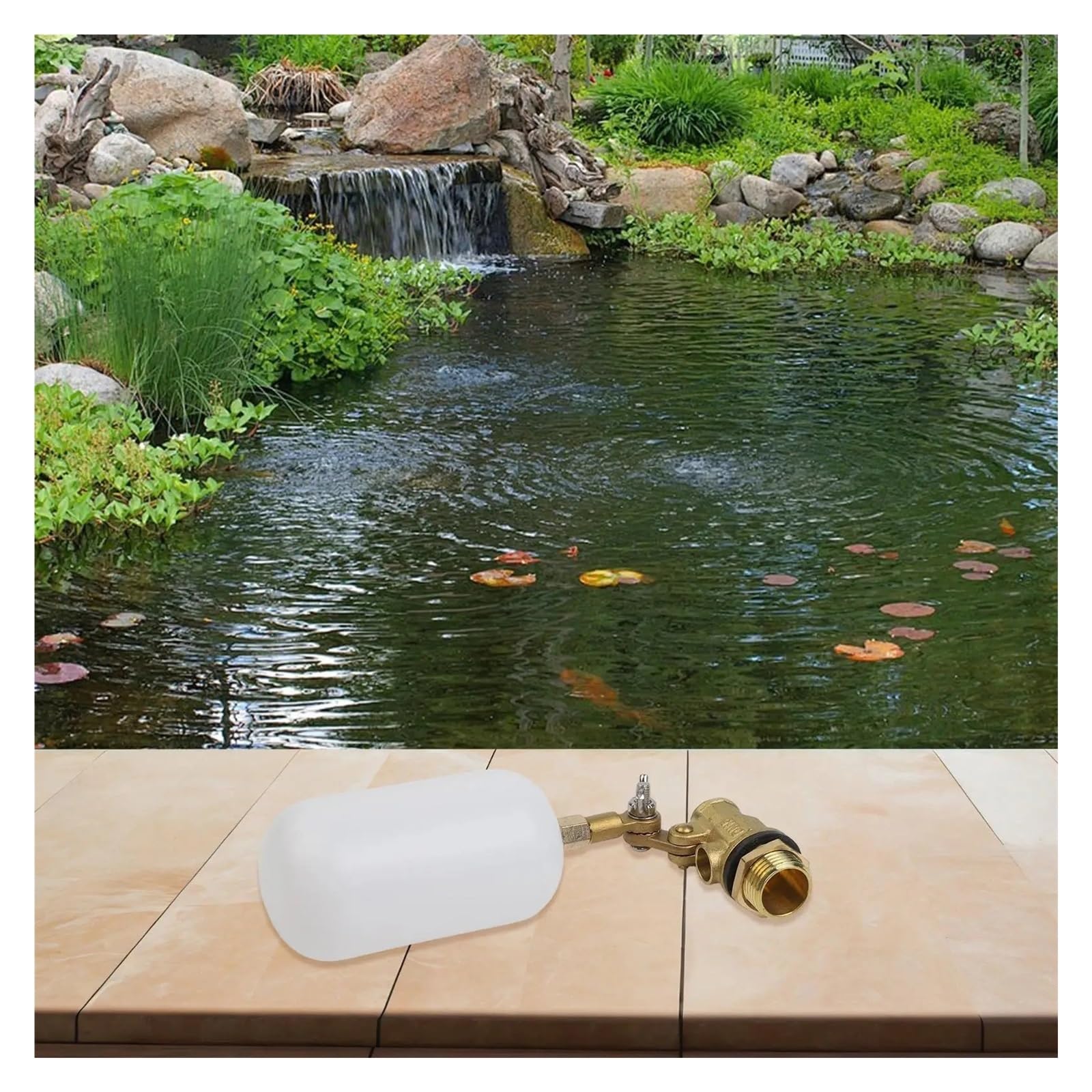 VáLvula Boya AutomáTica Válvula de llenado estanque para Tanque de Agua | Flotador automático for diseño de unidad única blanco amarillo