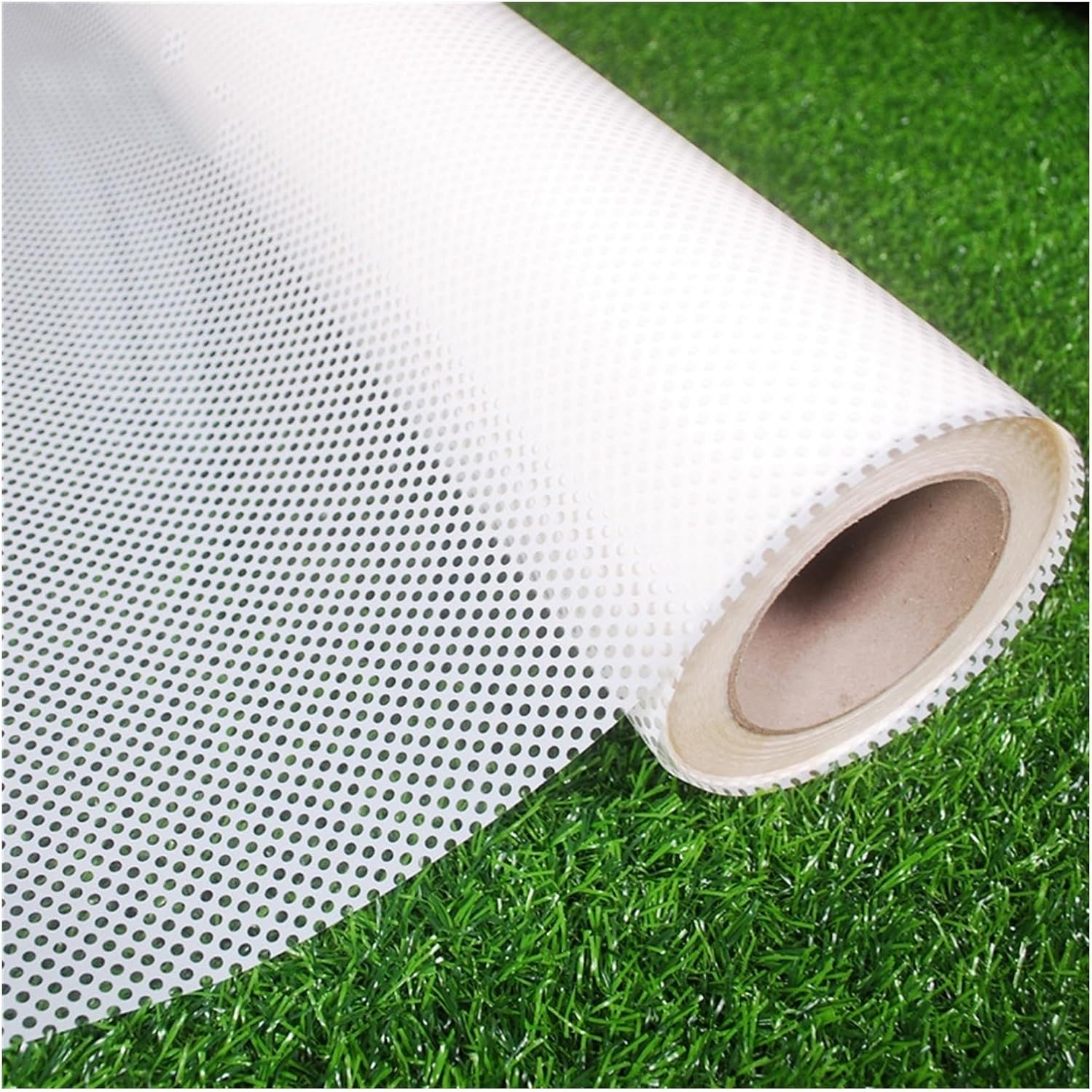 Window Films Self-Adhesive Mesh Window Film, Privacy Room Darkening Window Glass Sticker, Anti-uv Dotted Window Cling for Home Office Car Window Privacy (Color : Gold, Size : 90x300cm)