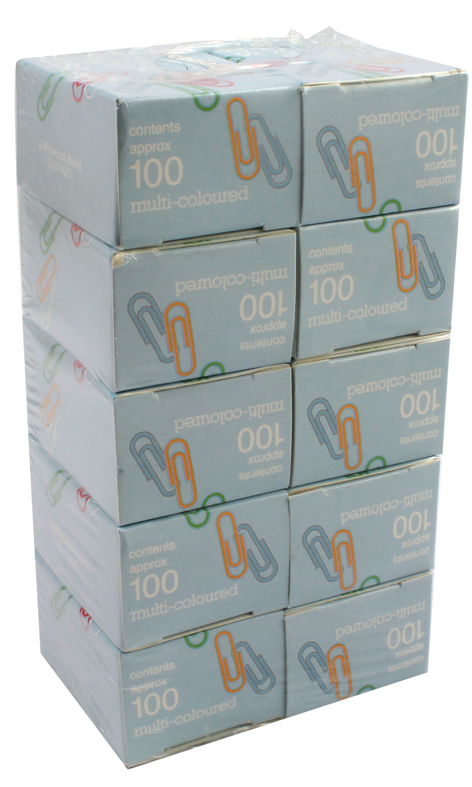 Clipper Assorted Large Plain Paperclip (Box of 100)