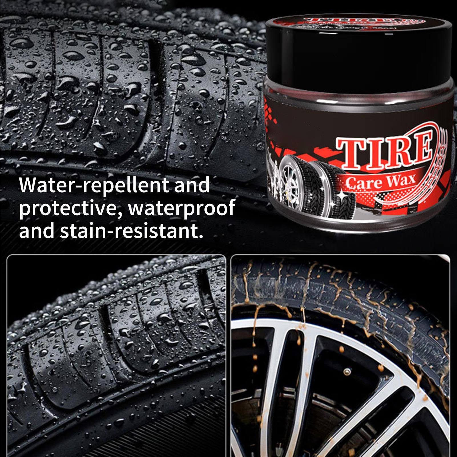 Cera para neumáticos, protección segura para caucho natural, protección para neumáticos de automóviles, para, principiantes, entusiastas, motocicletas, vehículos, interiores y exteriores