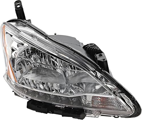 Evan Fischer Faro del lado del pasajero para Nissan Sentra 2013-2015 halógeno con bombilla(s) Reemplaza# 260103SG2A