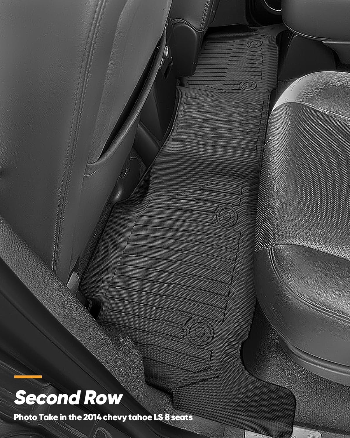 for Chevy Tahoe/Cadillac Escalade/GMC Yukon (Not for Hybrid) 2007-2014 8 Seats Floor Mats Cargo Trunk Liner All Weather TPE Mat for Tahoe/Escalade/Yukon 2008 2009 2010 2011 2012 2013 Accessories