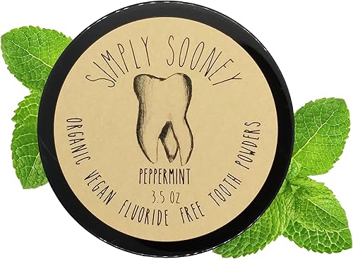 Polvo de dientes remineralizante vegano orgánico sin flúor fórmula de menta Tamaño de valor hasta 6 meses Suministro I Blanqueamiento natural I
