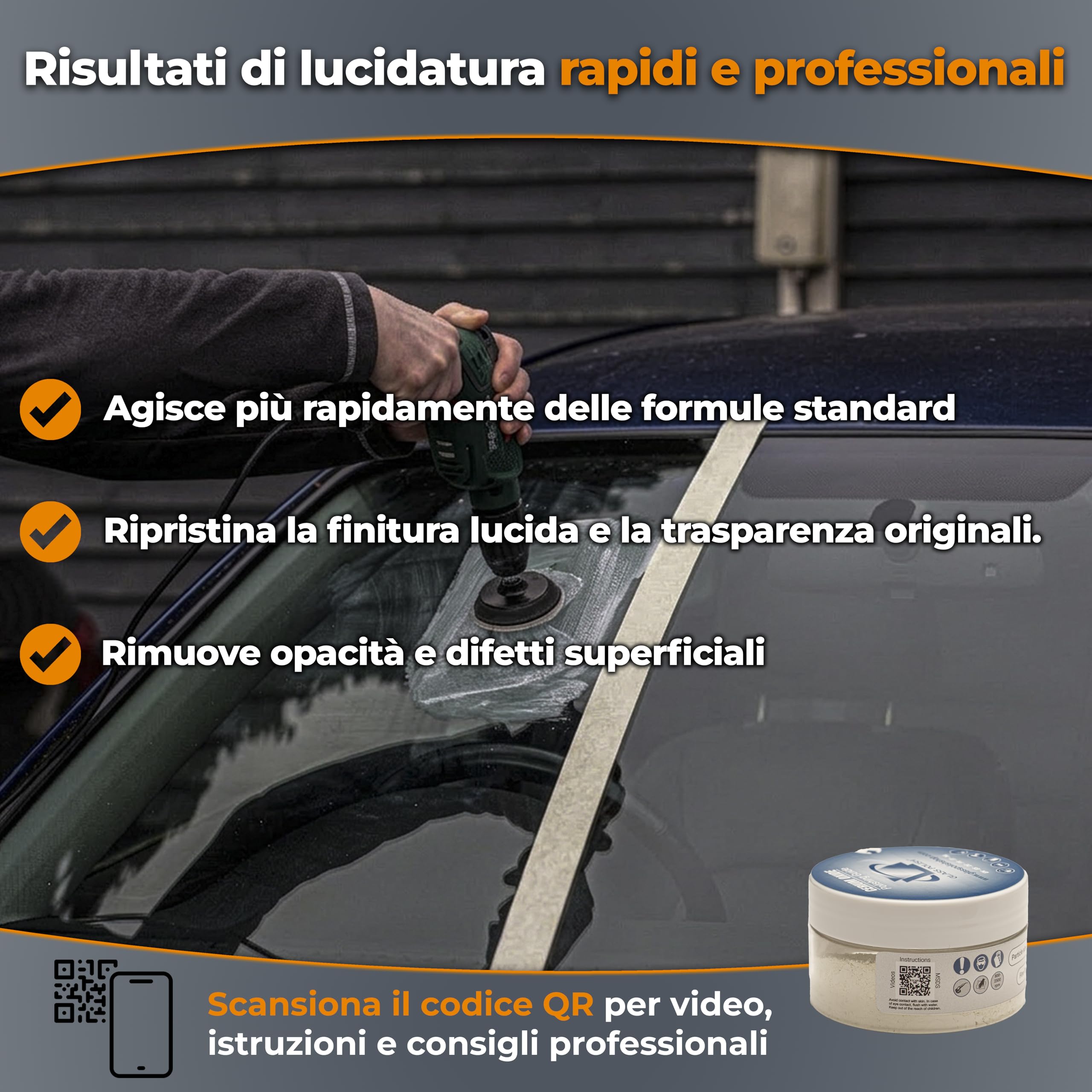 Cerium Oxide Glass Polish 50g 95% Pure Fine Grade 2.5 Micron Suspension Formula