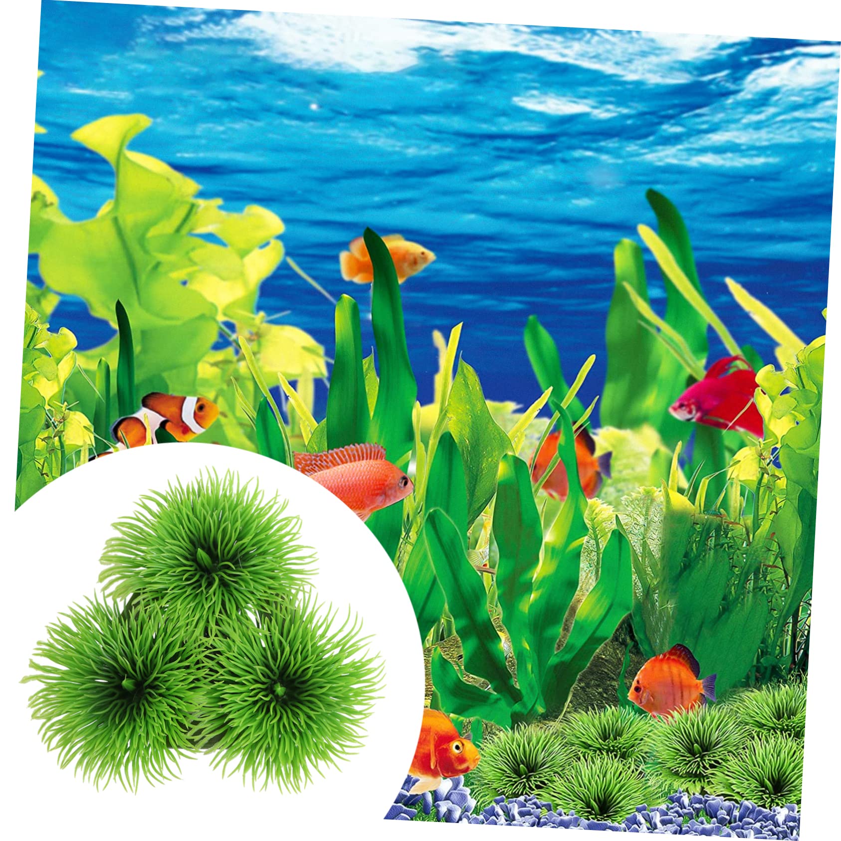 Toddmomy 4piezas Plantas Artificiales para Acuario De Simulación Lifelike para Decoración De Peceras y Nidos De Reproducción De Peces para Agua Dulce y Salada