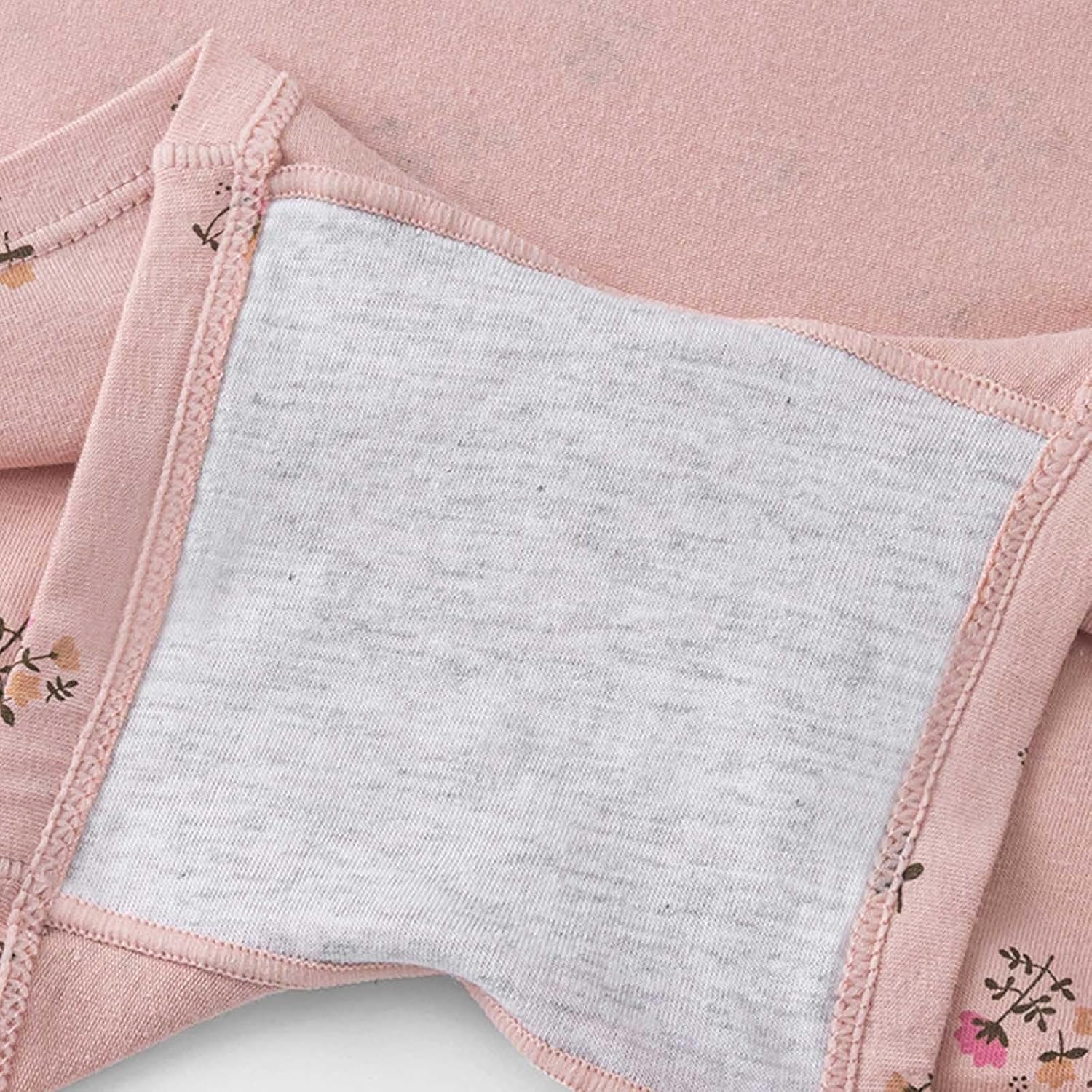 Women's Underwear Organic Cotton Stretch Boyshort High Waisted Comfortable Floral Print Full Coverage Underwear