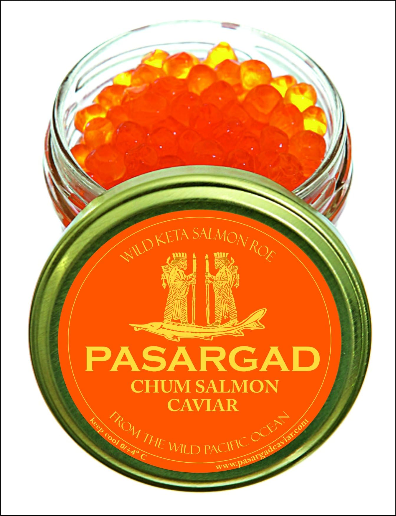 KETA Salmon Caviar , Wild Alaska Salmon Caviar (100 GR)