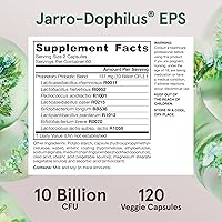 Vista 6 de Jarrow Formulas jarro-dophilus EPS, 5 mil millones de células por cápsula, apoya la función y la salud intestinal.120 cápsulas vegetales, JEPS120